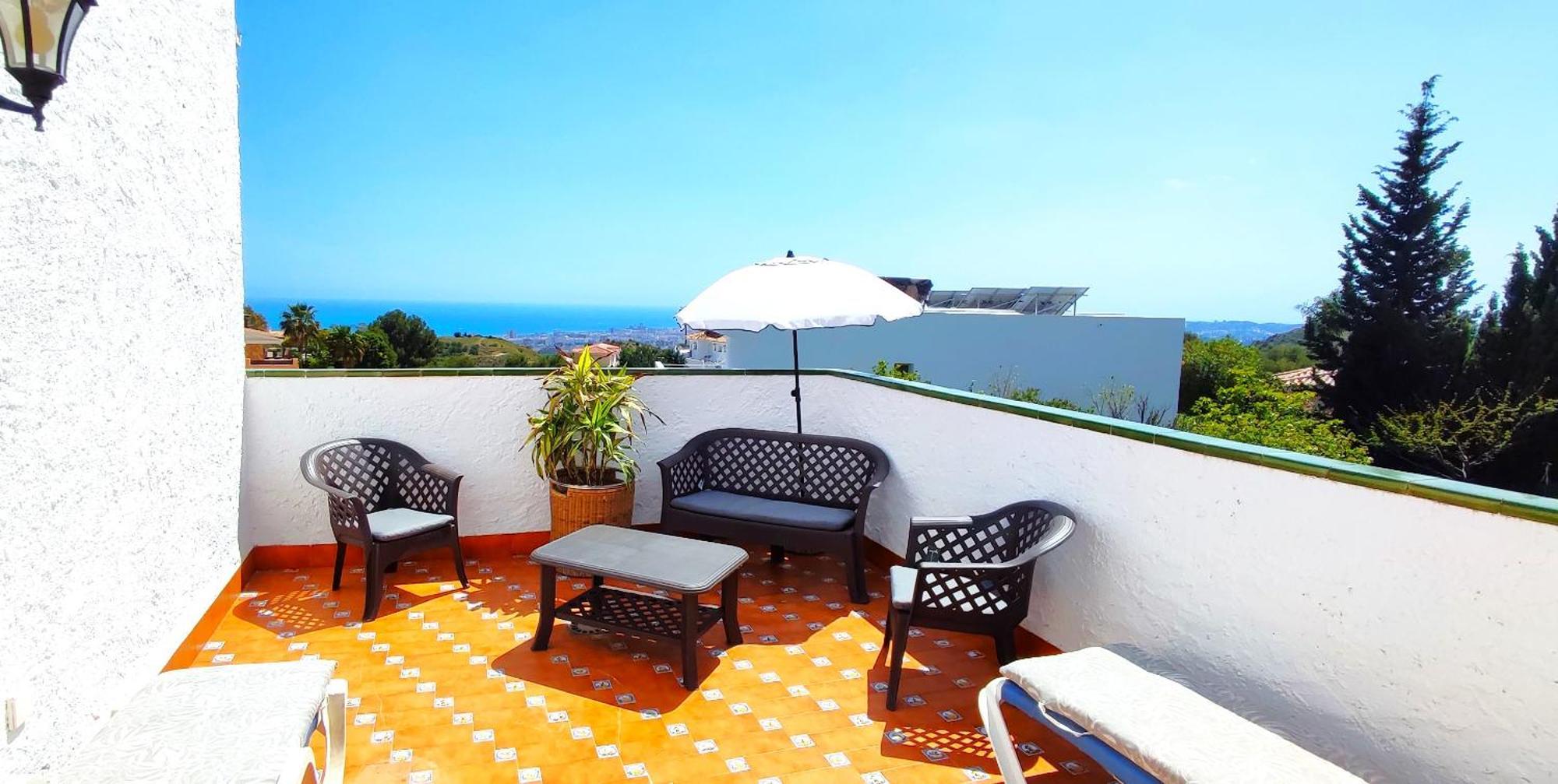 Holiday Villa In 10 Min From Fuengirola Beach With Sea Views Pool Bbq Parking Wifi Aircon Big Garden Mijas Exterior foto